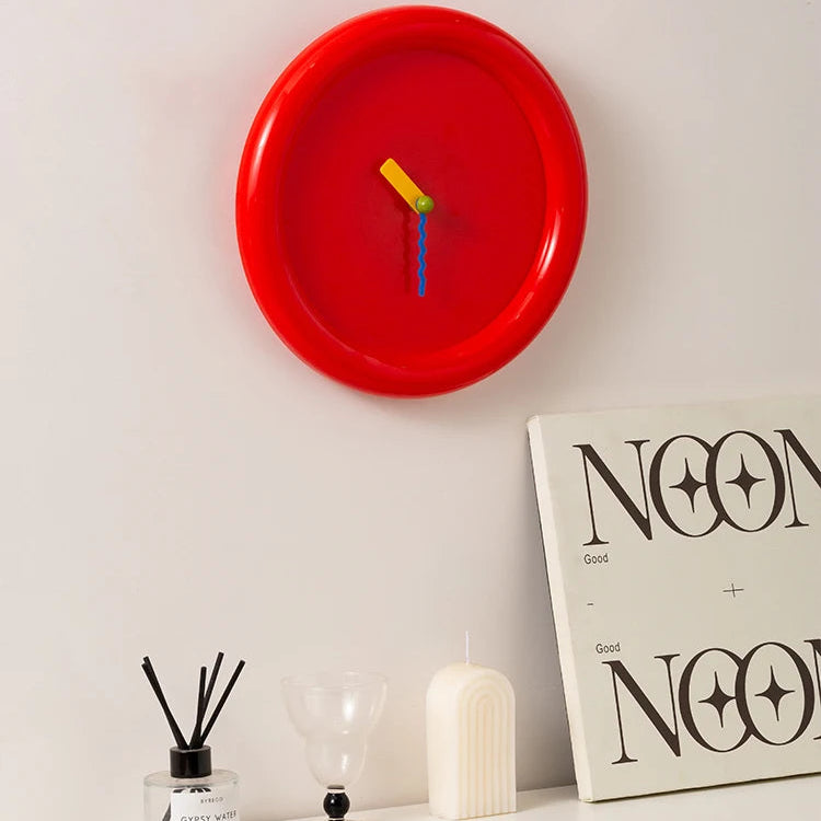 Horloge Murale DesignStyle Memphis Moderne Coloré