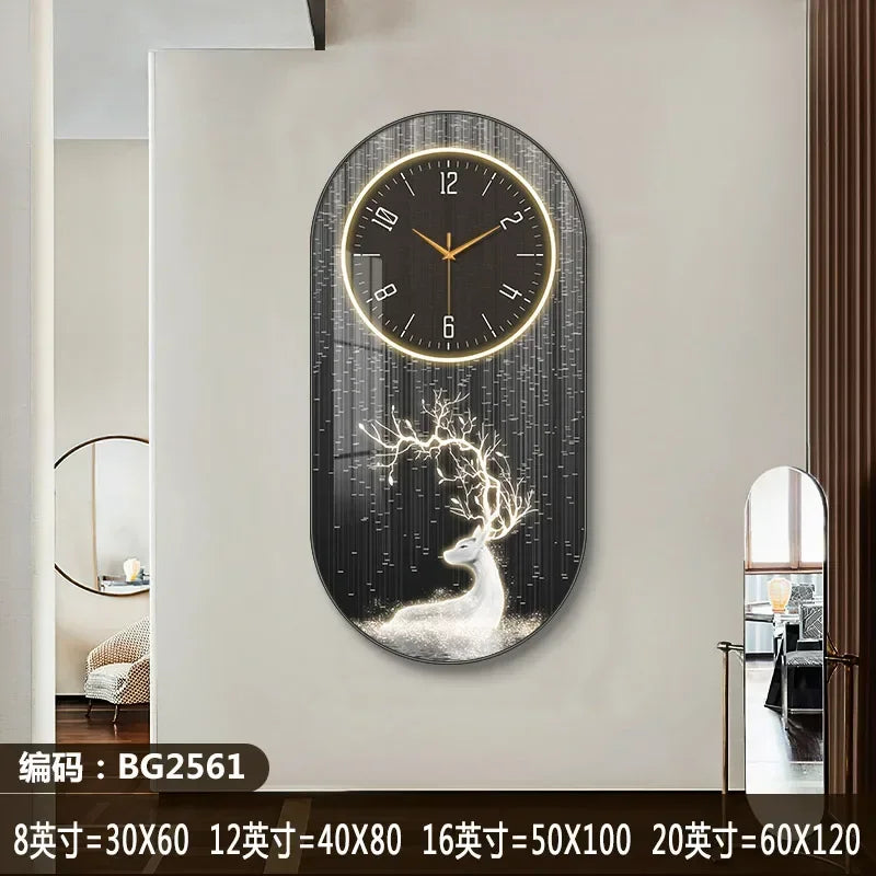 Horloge Murale Silencieuse Style Nordique en Bois Élégant 