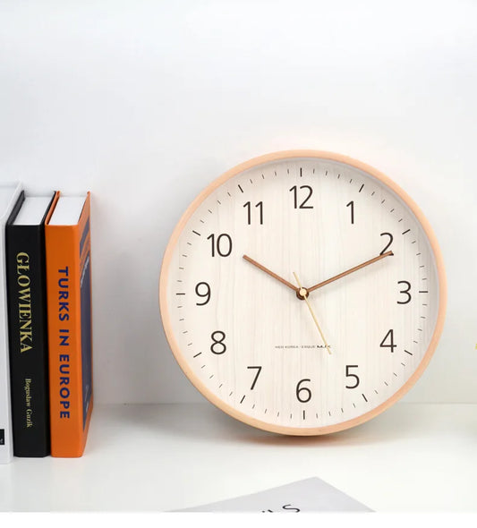 Horloge Murale Moderne  Bois Épuré
