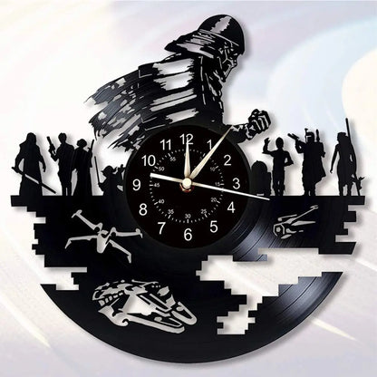 Horloge Murale LED Design  Science-Fiction Vinyle 7 Couleurs