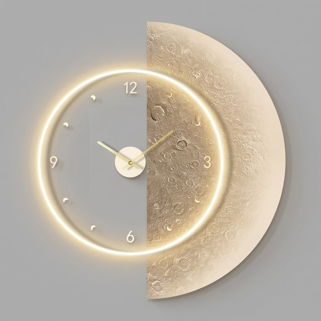 Horloge Décoration Murale Elégante et Lumineuse