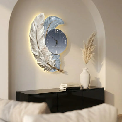 Horloge Murale Design Plume