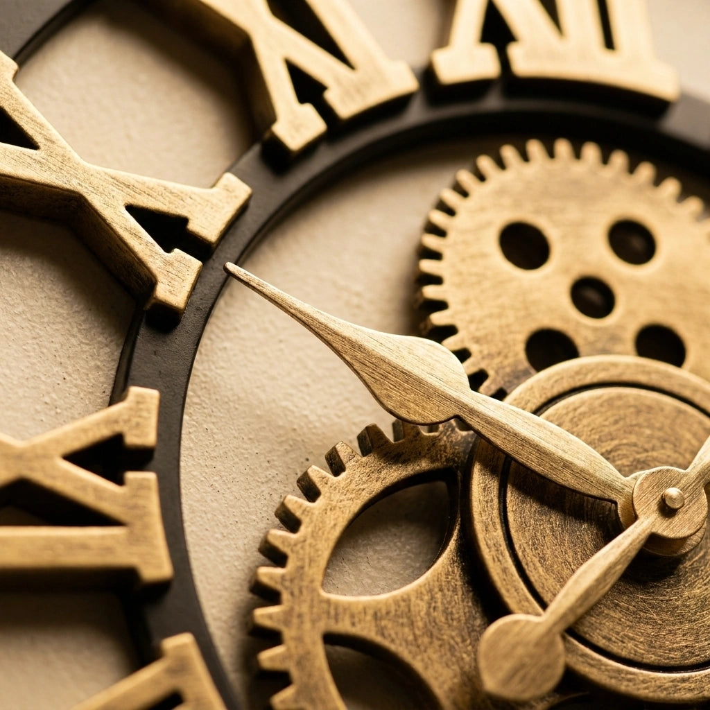 Horloge Engrenage Murale  Style Industriel