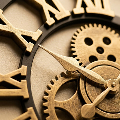 Horloge Engrenage Murale  Style Industriel