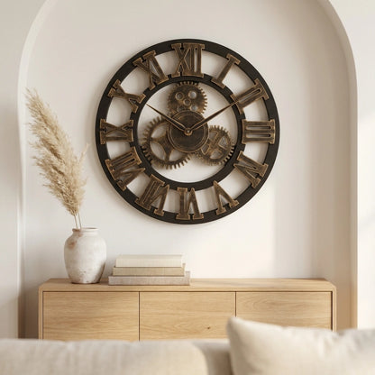Horloge Engrenage Murale  Style Industriel