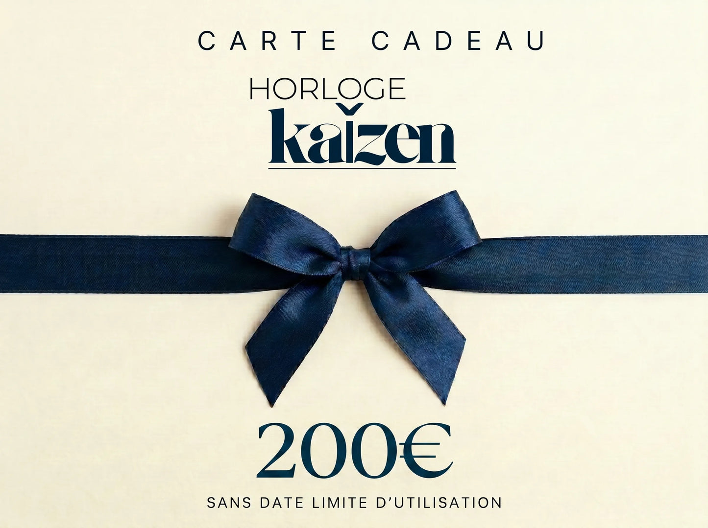 Carte Cadeau Horloge Kaizen