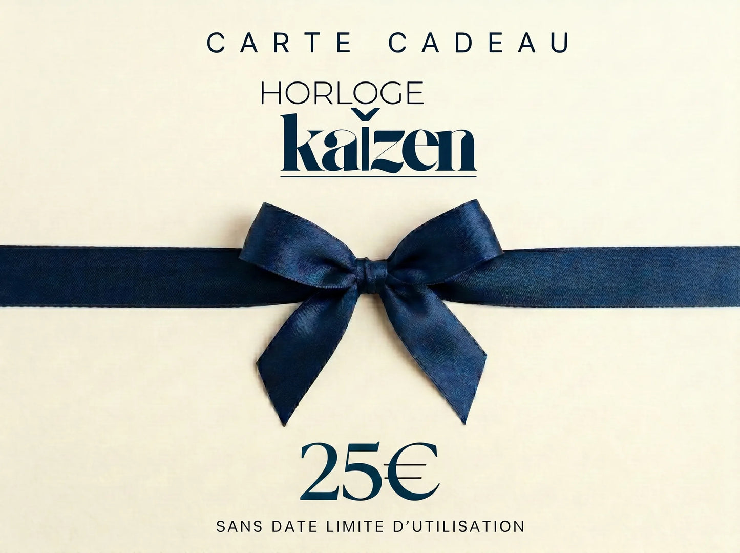 Carte Cadeau Horloge Kaizen