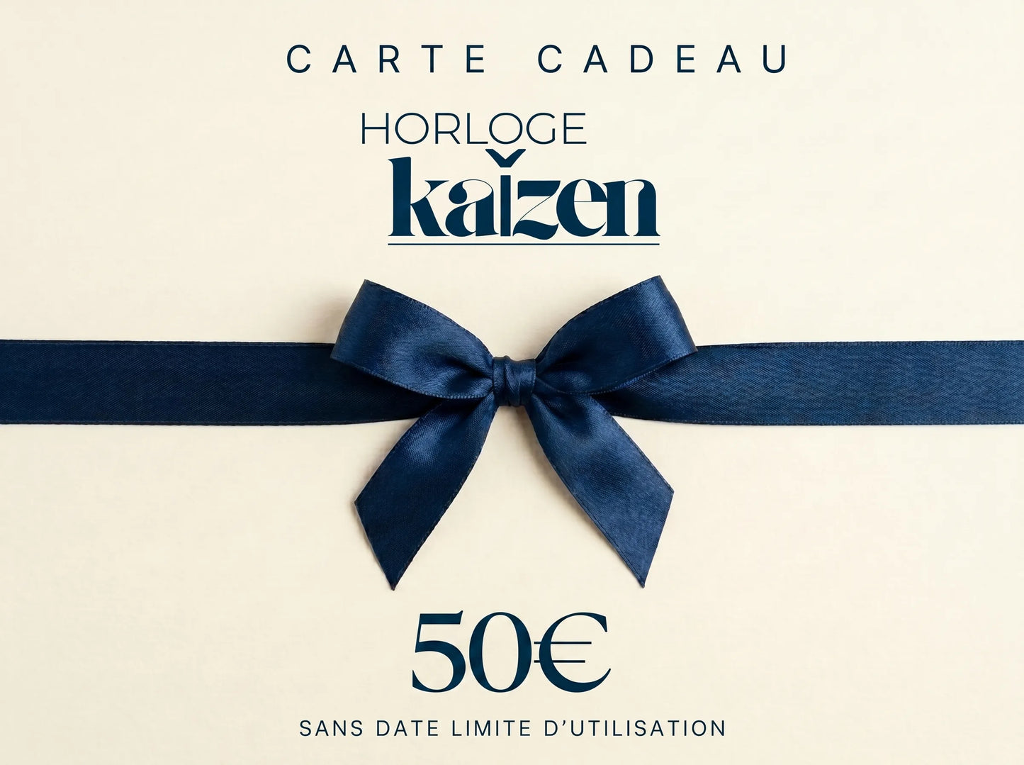 Carte Cadeau Horloge Kaizen