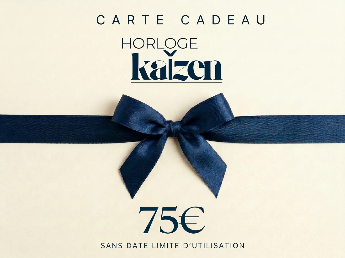 Carte Cadeau Horloge Kaizen