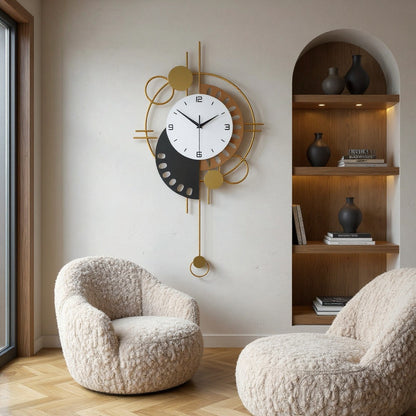Décoration Murale Horloge EVA — mise en situation