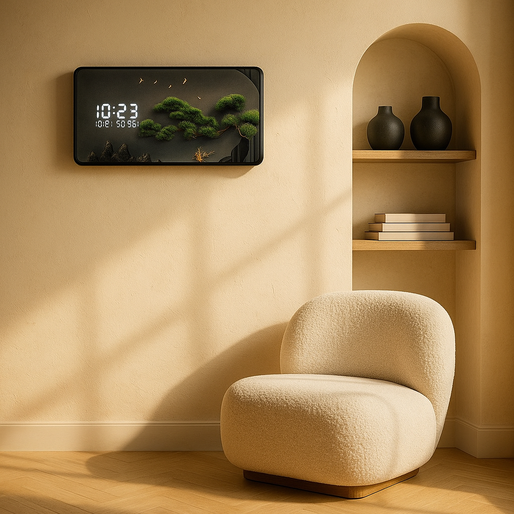 Horloge Murale Digitale Design Grand Format