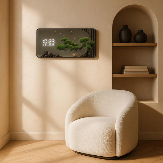 Horloge Murale Digitale Design Grand Format — vue principale