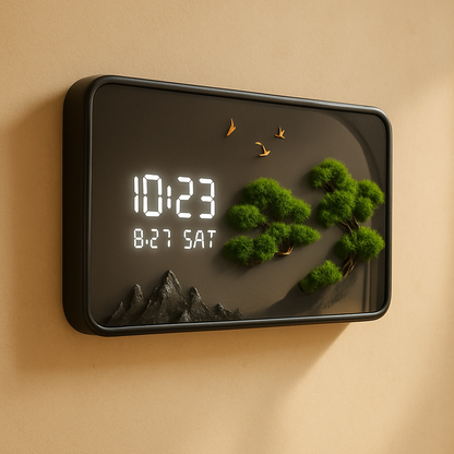 Horloge Murale Digitale Design Grand Format