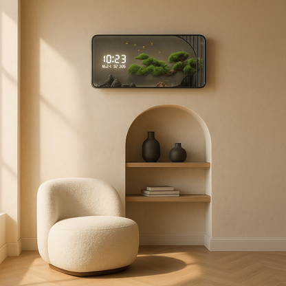Horloge Murale Digitale Design Grand Format