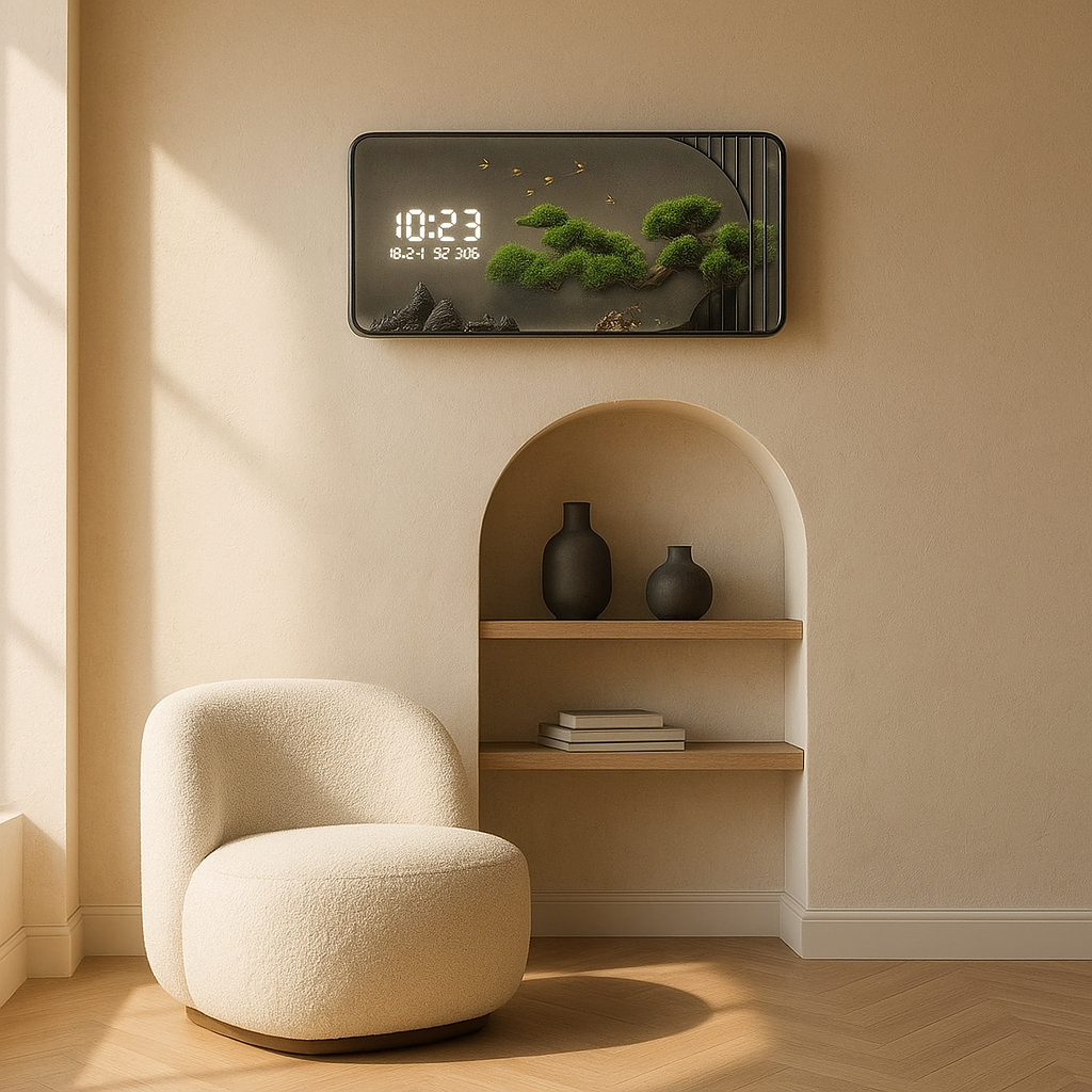 Horloge Murale Digitale Design Grand Format — vue 3