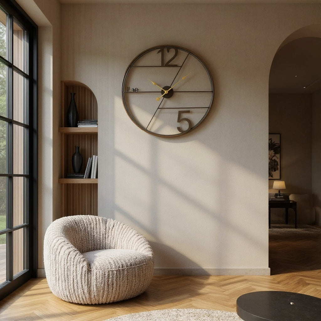Grande Horloge Murale Kaizen — mise en situation