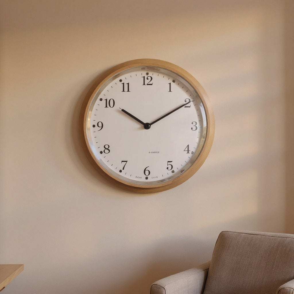 Horloge À Chiffres Romains Mouvement Quartz Argenté 37 mm — vue principale