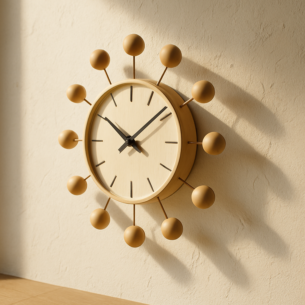Horloge Murale Scandinave Nelson Design — vue de côté