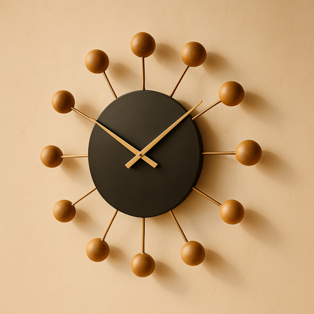 Horloge Murale Scandinave Nelson Design — vue de côté