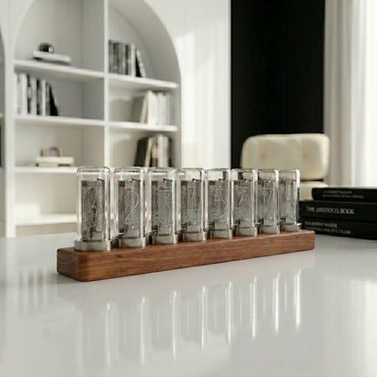 Horloge Nixie Tubes - version sans grille decorative vue face